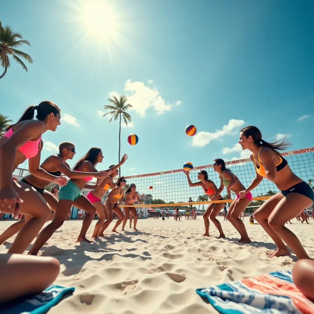 Счастливая семья, отдыхающая на пляже